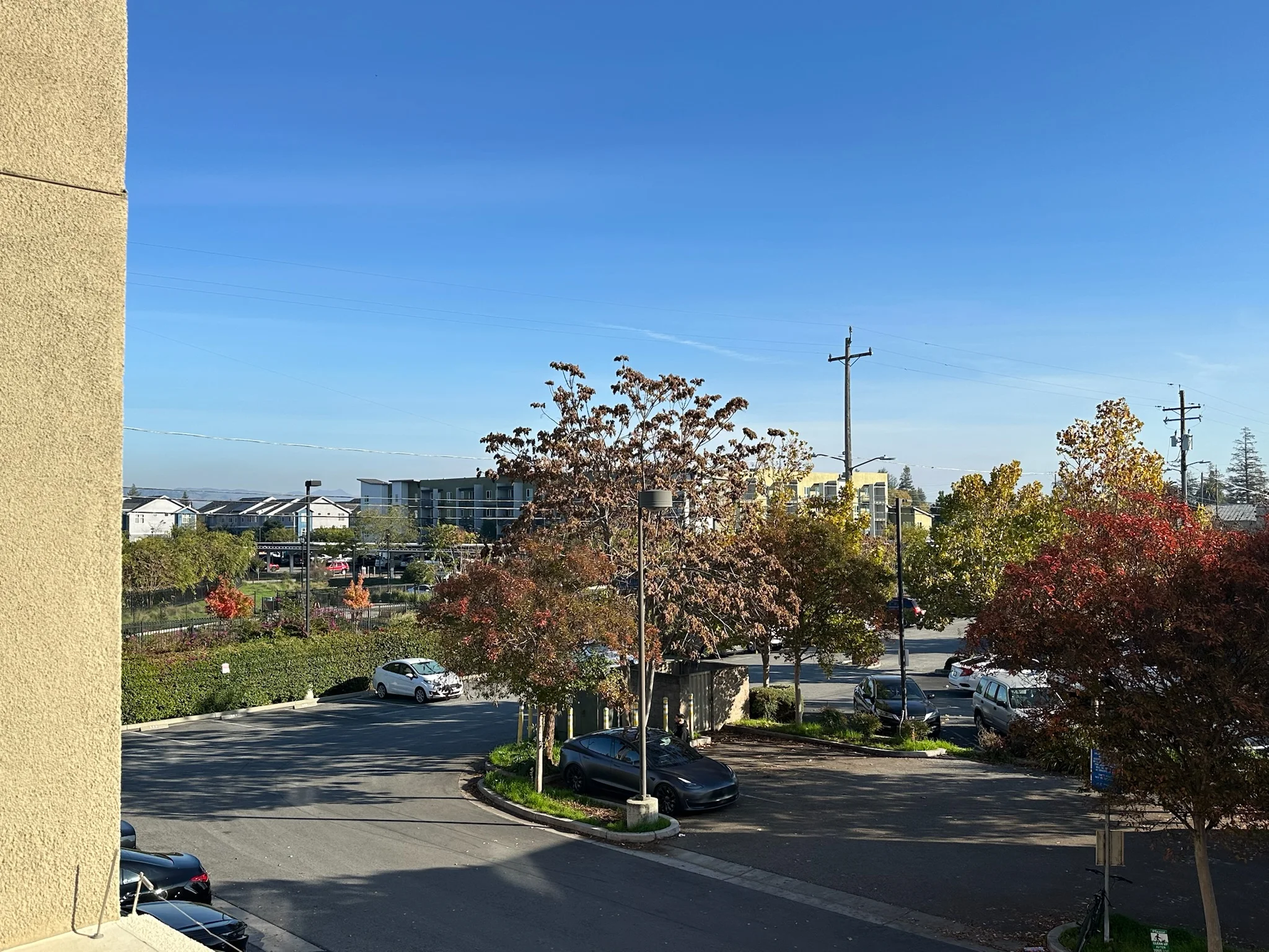 Private balcony with neighborhood views
