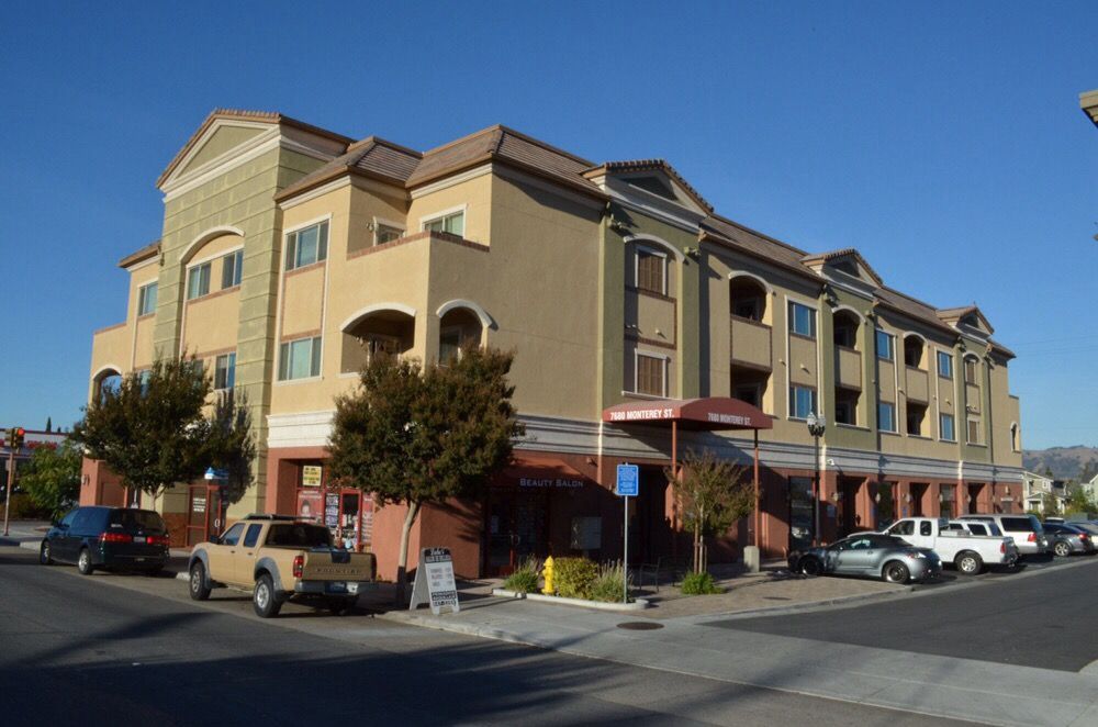 Monterey Terrace apartment building exterior Gilroy CA